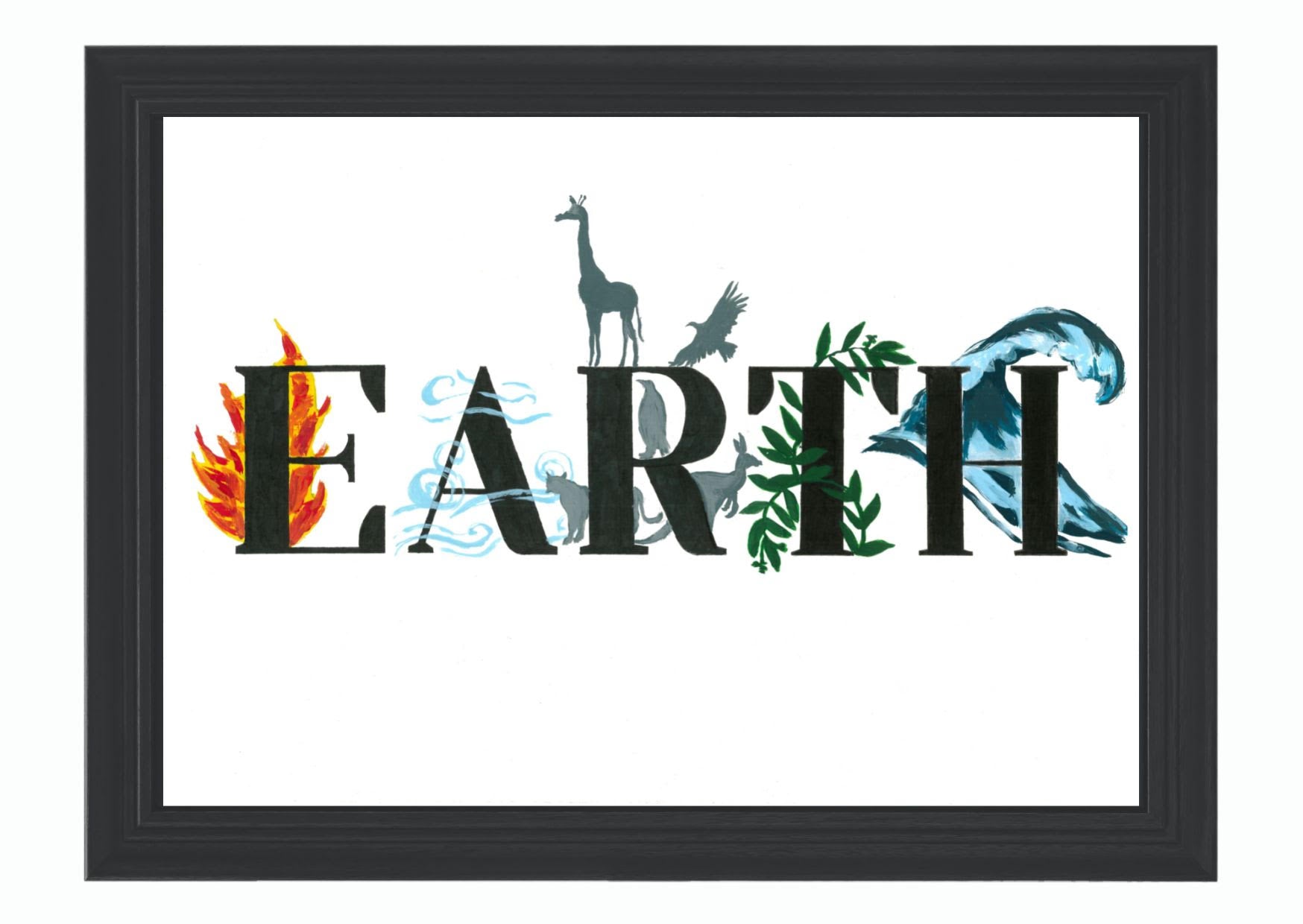 Arte Activista - EARTH (TIERRA) (copia firmada)